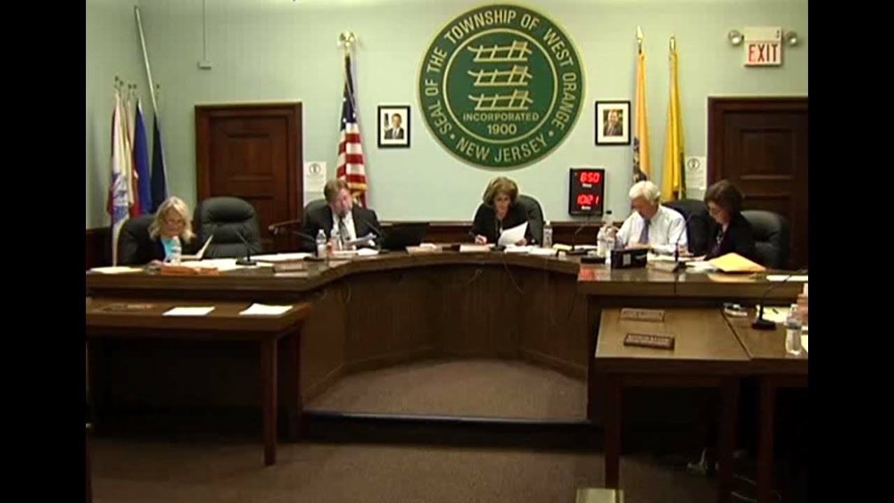 West Orange, NJ Town Council Meeting October 21, 2014 YouTube