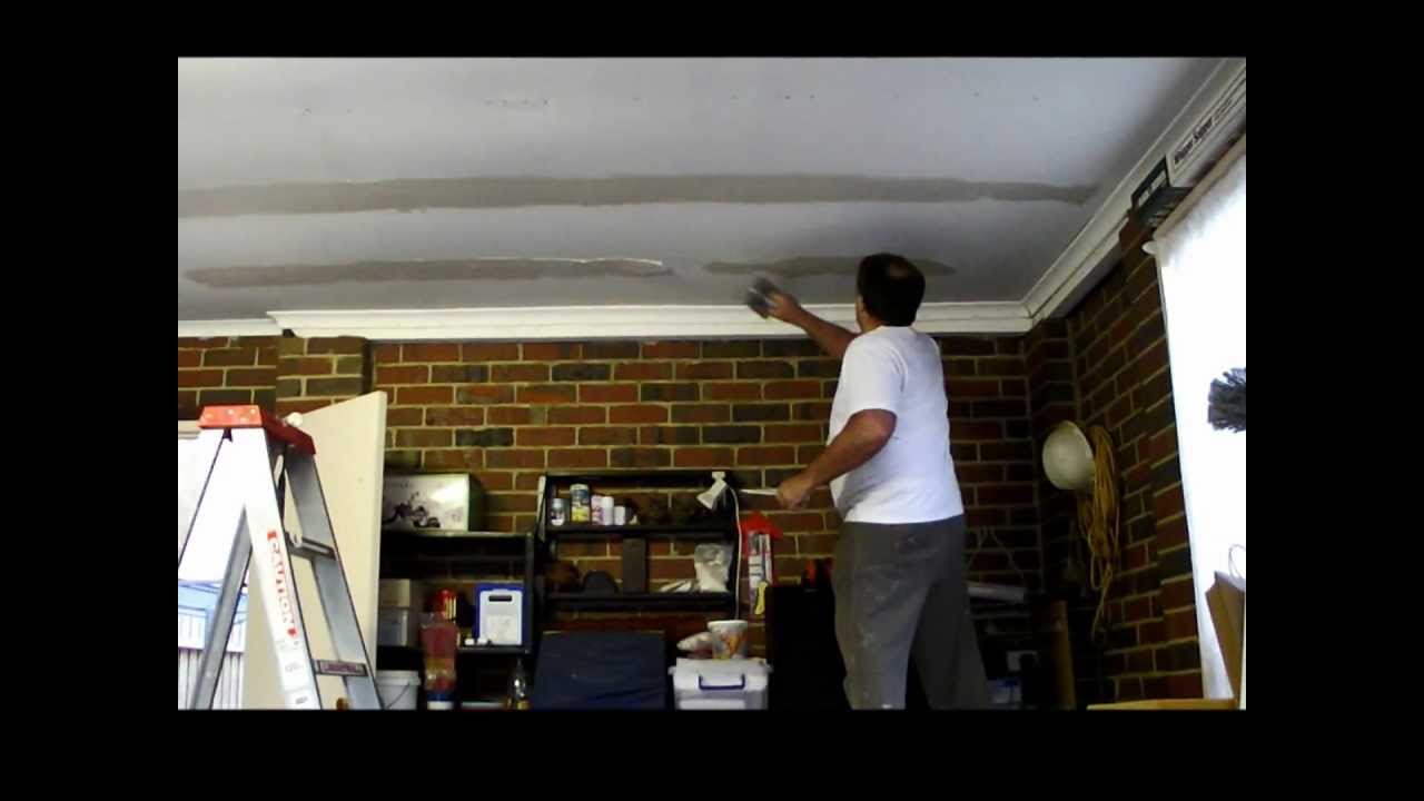 Plastering Sagging Garage Ceiling Repair