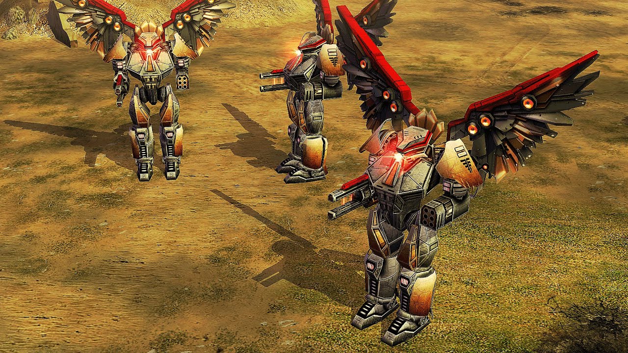 USA Cybernetic против 2 USA Super - Command & Conquer Generals Contra X Beta 2