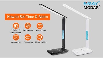 How to Set Time & Alarm of Foldable Desk Lamp