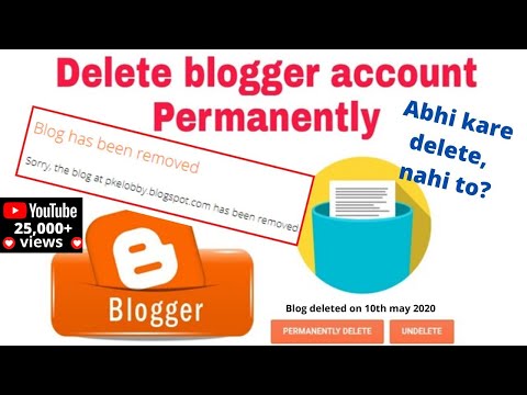 Video: How To Delete A Blog