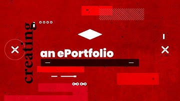 Step 2: Creating an ePortfolio