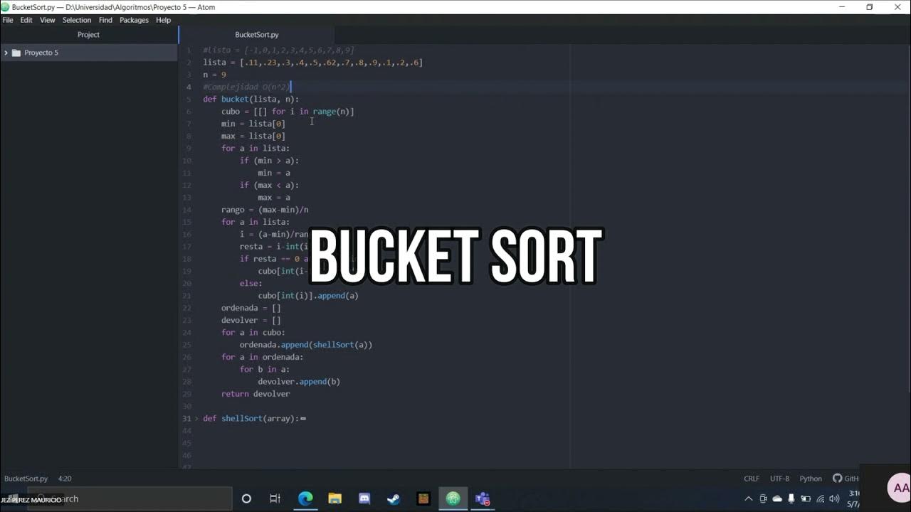 METODOS DE ORDENAMIENTO(COUNTING SHORT, BUCKET SORT, COMB SORT, RADIX ...