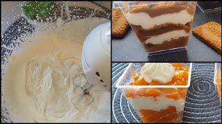 3 idées de desserts avec la même crème ?sans cuisson