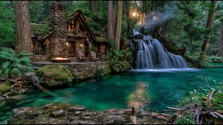 Escape to a Peaceful Forest Cabin 🌲 Soft Piano & River Ambience for Deep Sleep screenshot 4