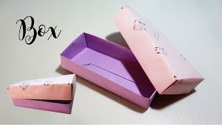 สอนพับกล่องง่ายๆ | กล่องใส่ดินสอ | Origami Box | PaperDIY by PlaUbon