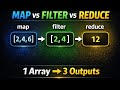 JavaScript map vs filter vs reduce 🔥 One Array, 3 Outputs
