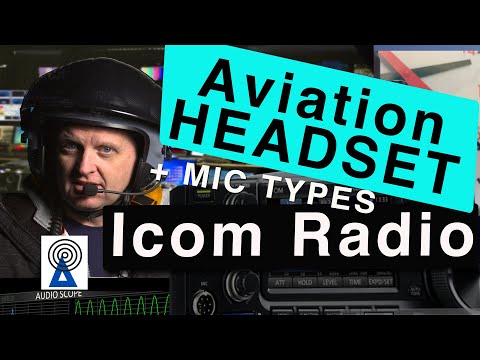 Aviation Headset and Dynamic mics to Icom Radios