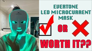 Evertone OmniGlow Face and Neck LED Microcurrent Mask Full Review!