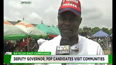 Bayelsa deputy governor, PDP candidates visit communities