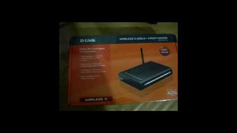 Unboxing D-LINK 2640U Router (Modem)