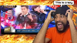 HIEUTHUHAI giữ lời hứa hỗ trợ HURRYKNG với Một Công Đôi Việc | Rap Việt 2023 (REACTION)