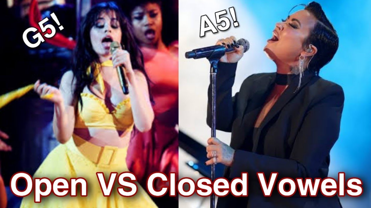 FAMOUS SINGERS | Open Vs Closed Vowels!! (Same Note)
