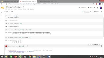 برخی از توابع مهم numpy