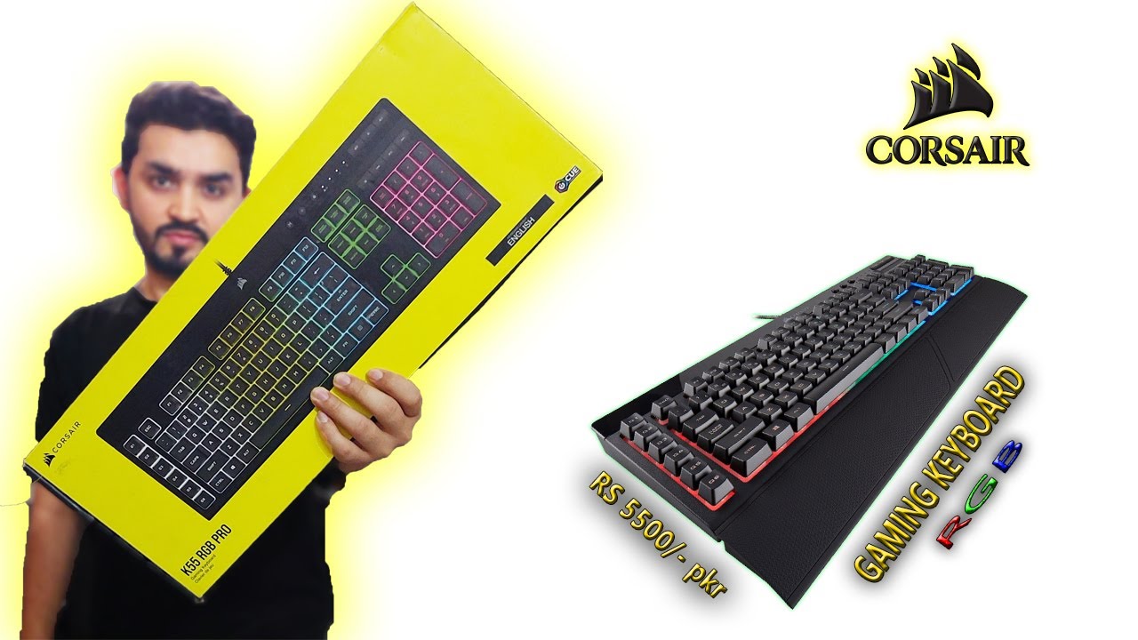 Corsair K55 RGB PRO Wired Membrane Gaming Keyboard (Dynamic RGB