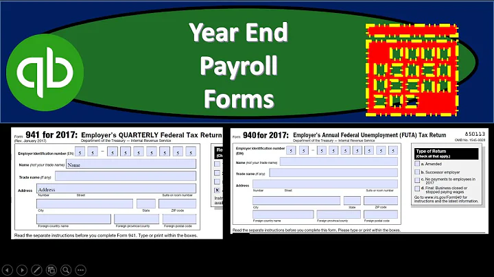 Year End Payroll Forms From QuickBooks Payroll Reports