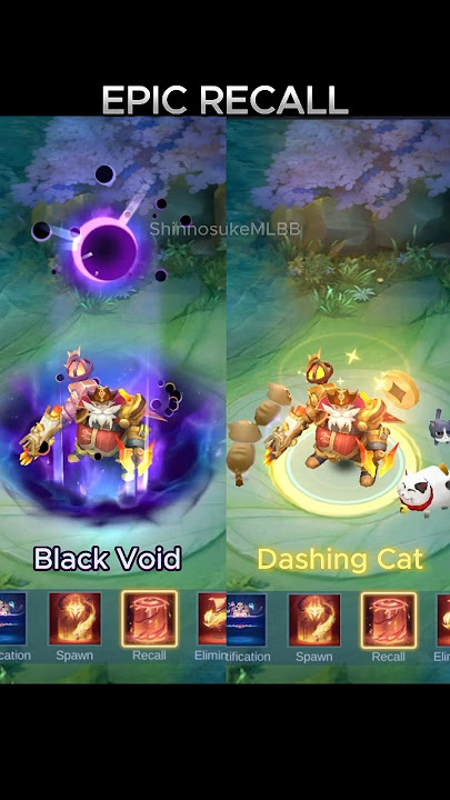 Epic Recall Black Void VS Dashing Cat🌘🐱 | Mobile Legends #mobilelegends #mlbbshorts #mlbb #recall