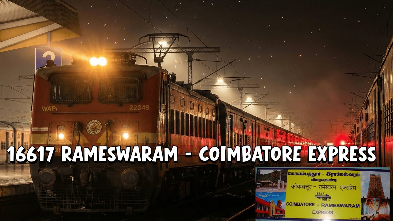 16617 Rameswaram - Coimbatore Express | MSTS 4K #msts #indianrailways ...