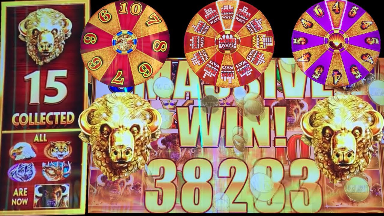 I got 15 GOLD HEADS it was CRAZY Exciting!  Massive Win on Buffalo Gold Wheels of Reward
