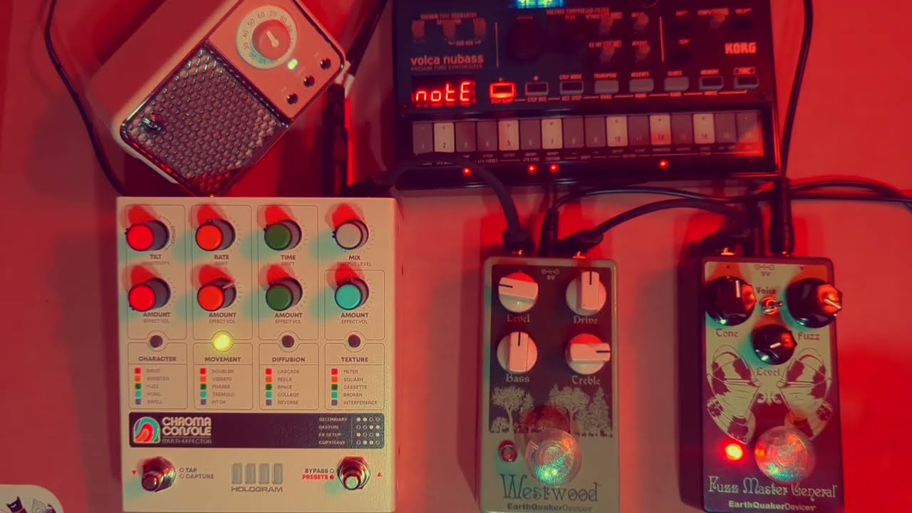 Phaser Master General Lost in Westwood on Acid Demo EarthQuaker Devices KORG Chroma Console 
