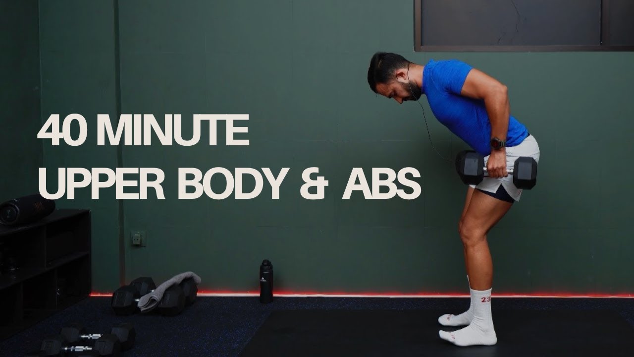 40 Min Dumbbell Upper Body & ABS Dumbbell Workout | Shred Fat & Build Muscles