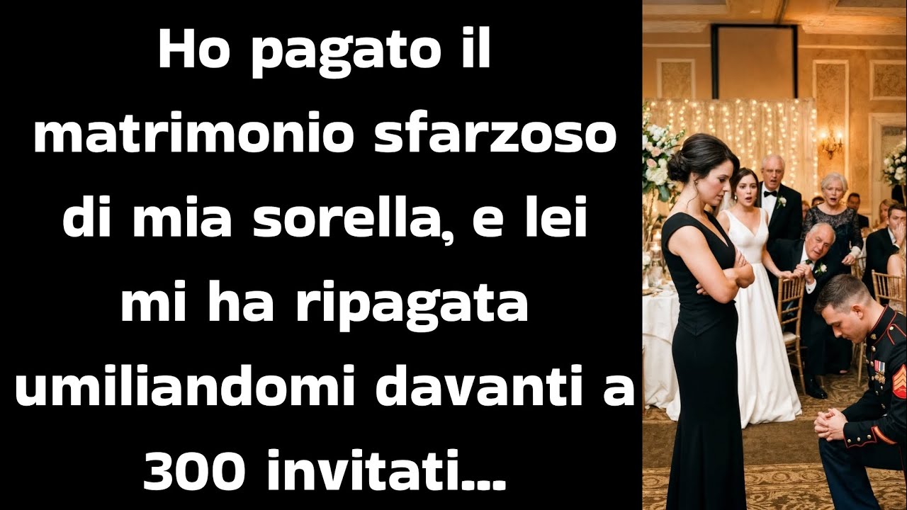 Ho pagato il matrimonio sfarzoso di mia sorella, e lei mi ha ripagata umiliandomi davanti a tutti...