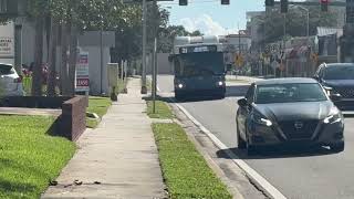 Space Coast Area Transit: Melbourne Square Mall Bound Route 21 Bus #3508 arriving Trinity Towers N