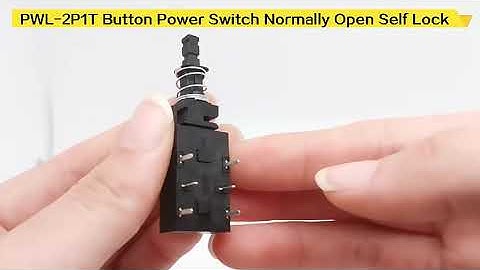 Toneluck PWL-2P1T Push Button Power Switch Normally Open Self Lock