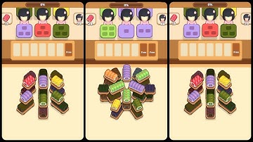 Sushi Puzzle: Sorting Game Gameplay Android Mobile