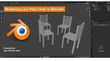 Model Low Poly Chair in Blender | Creating Simple Chair in Blender | CADable | CADable tutorials