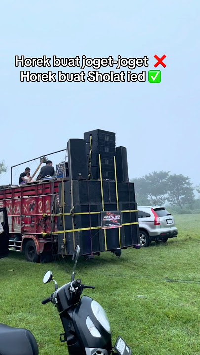 Sound horeg naik truk di lapangan