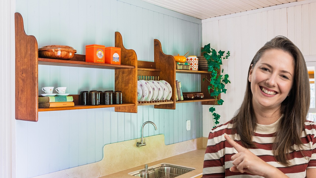 O MÓVEL DE COZINHA MAIS LINDO QUE JÁ FIZ! (Estilo Casa de Vó)