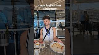 Intrusive thoughts 😅 does this happens to you?? #greece #travelcomedy #breakingplates