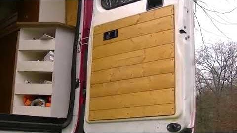 Converting a van in an off grid camper - Part 2 of 2
