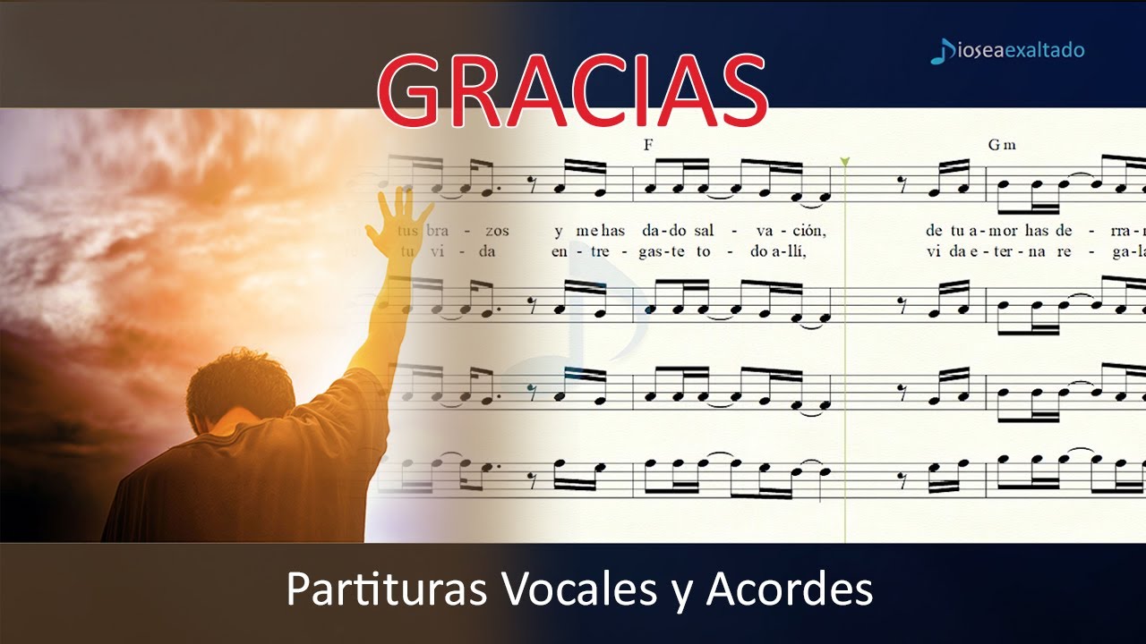 VOCES ORIGINALES GRACIAS I MARCOS WITT 🎤 Partituras Vocales 🎵 Acordes Piano & Guitarra 🎹 🎸