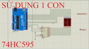 Hướng dẫn lập trình code led ma trận (led matrix) 8x8 (chi tiết Code) Sử dụng một con 74HC595