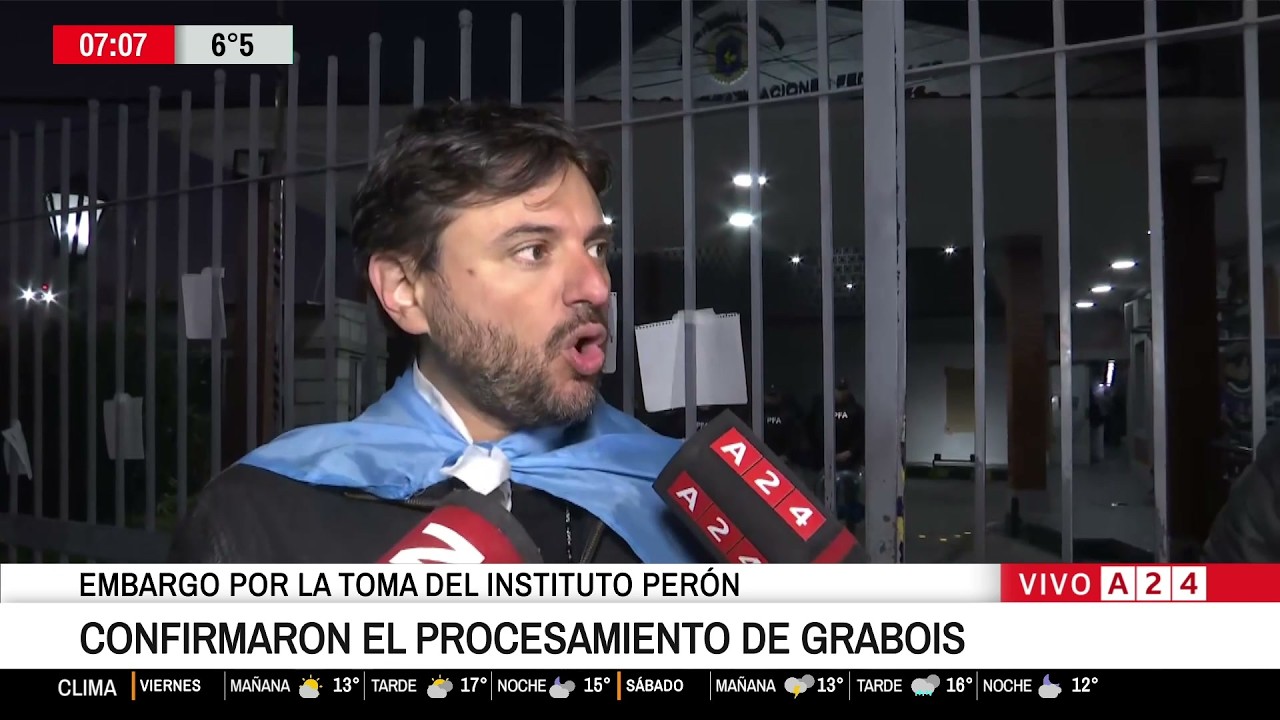 ►Confirmaron el procesamiento de Juan Grabois por la toma del Instituto Perón