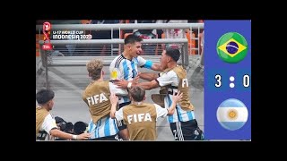 ARGENTINA ᴠs BRAZIL 3:0 - U17 | Argentina ᴅᴇ ᴄʟᴀᴜᴅɪᴏ 