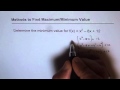 4 Methods to Find Minimum Value From Quadratic Equation