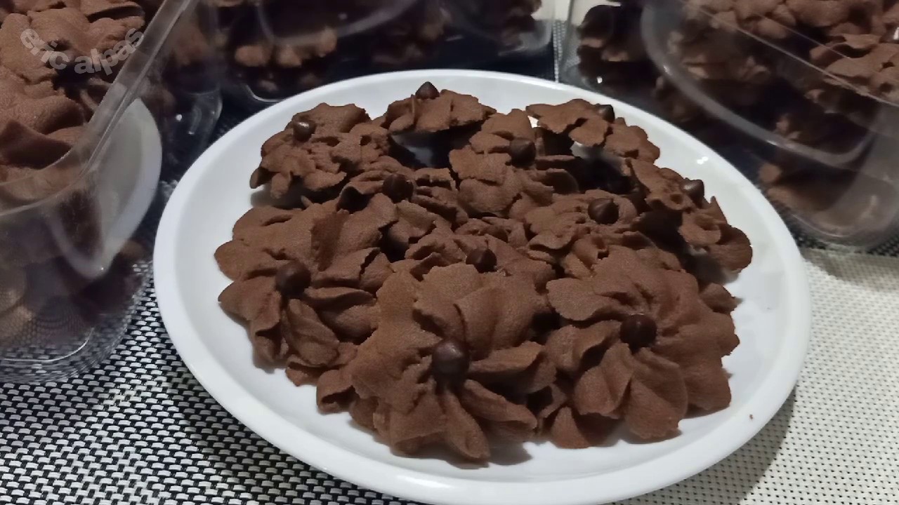Resep kue Aster Coklat // kue Semprit Coklat YouTube Resep kue Aster Coklat // kue Semprit Coklat YouTube