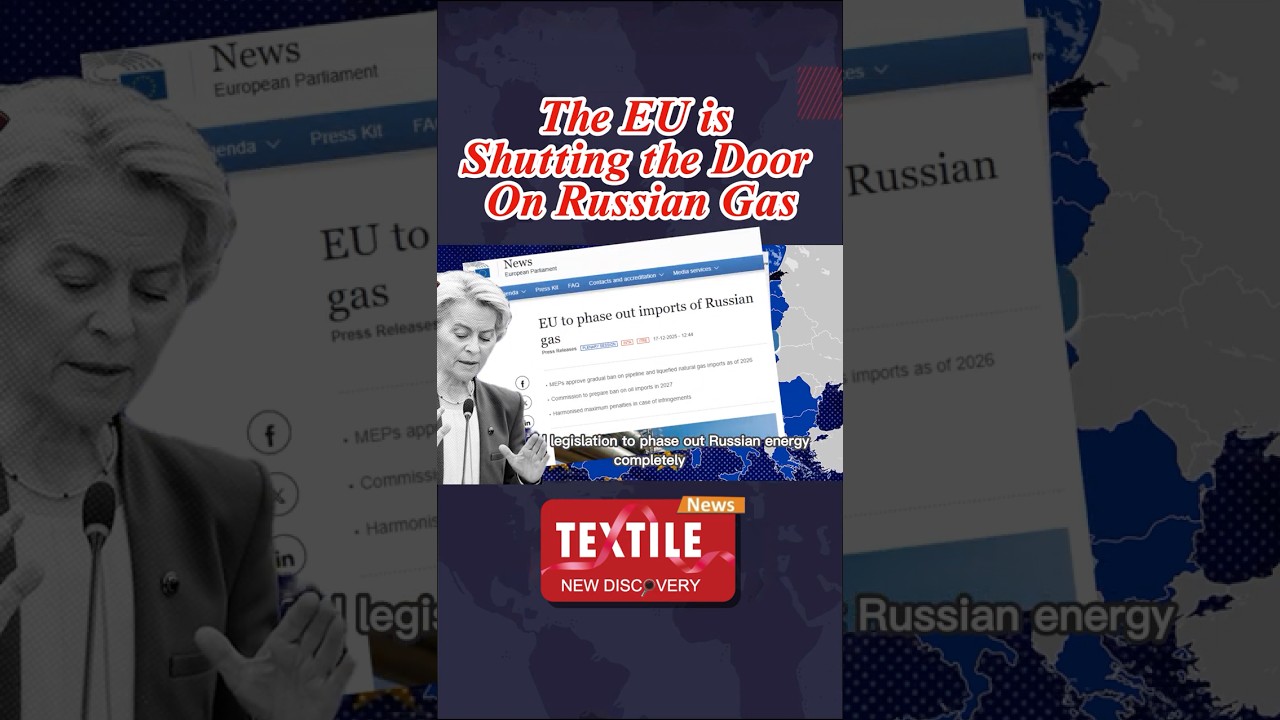 The European Parliament has formally approved legislation to phase out Russian energy completely.