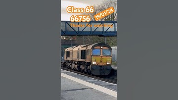 Class 66 66756 given some nice tones #trains #britishtrains #class66 #gbrf #train #freighttrain