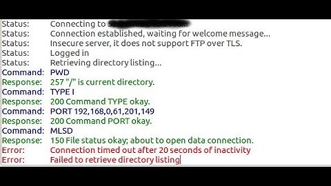 FTP timeout issue on Godaddy.com