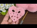 Crochet Magic: Square Motif Becomes a Heart