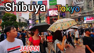 4K Evening Walking Tour in Shibuya Tokyo Japan. May, 2025.