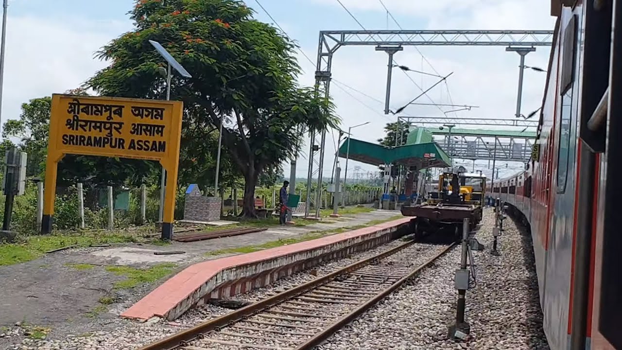 SRPB, Srirampur Assam Railway Station, Indian Railways Video in 4k ultra HD