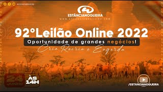 Ao vivo: 92º Leilão Estância Nogueira - 24/06/2022