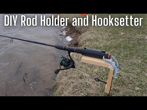 DIY Hooksetter Catches The Fish Of The Day (Rod Holder Build and