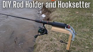 DIY Hooksetter Catches The Fish Of The Day (Rod Holder Build and