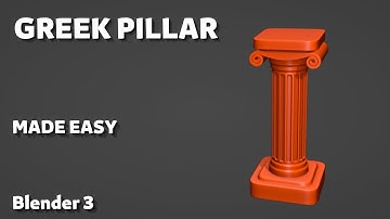 greek pillar modeling in blender 3.0